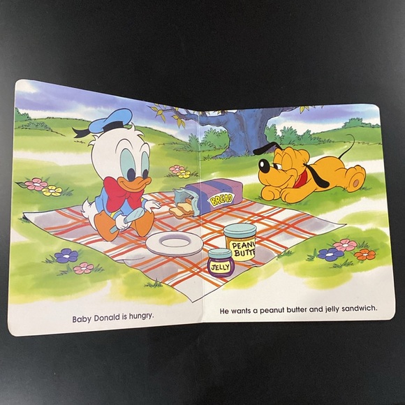 Disney: Baby Donald Makes A Sandwich - Hardcover Board Book - Picture 3 of 7